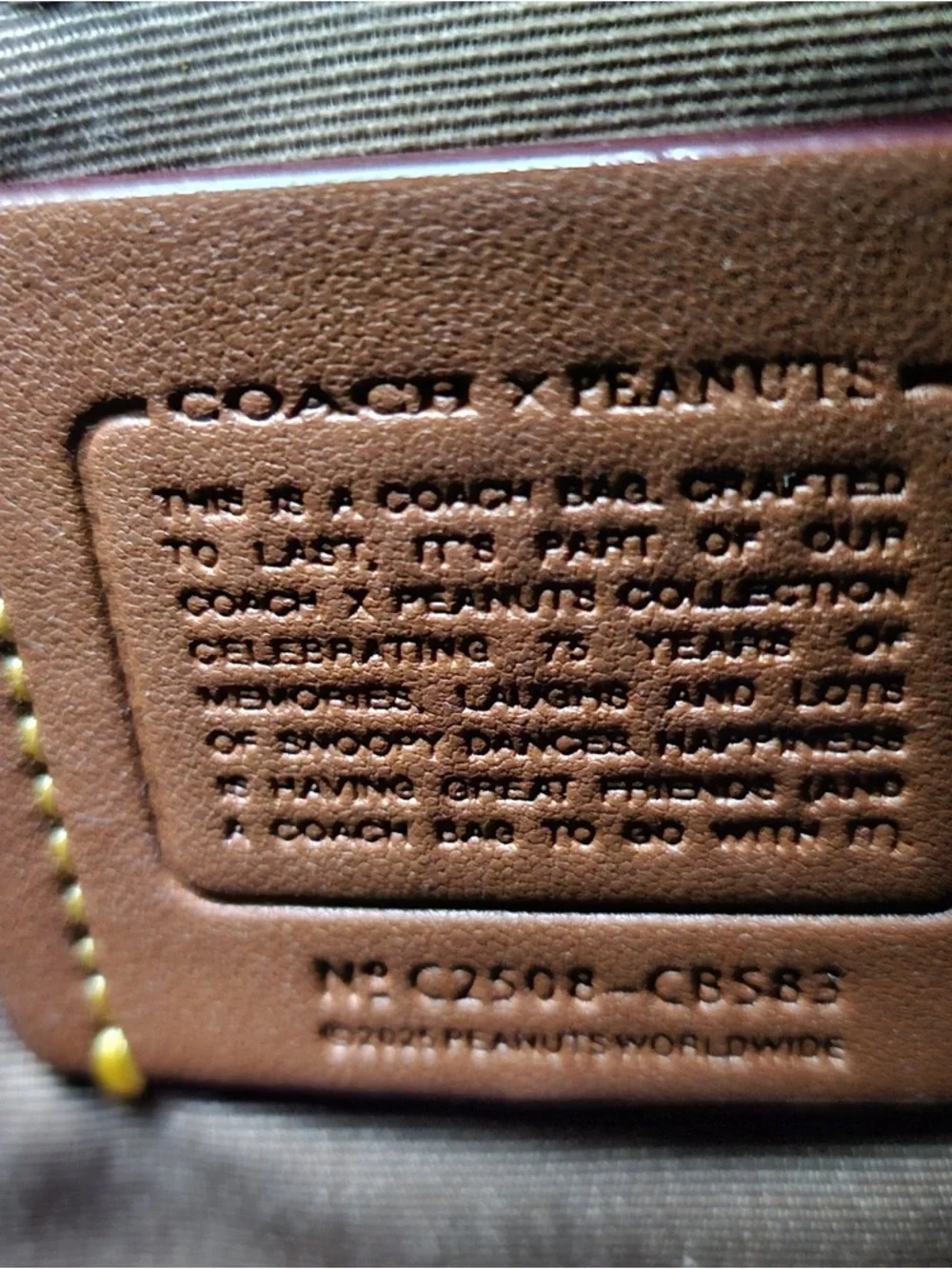 NWT Coach X Peanuts City Mini Tote Bag Signature Canvas With Snoopy Print CBS83 - Picture 5 of 6